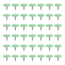 50Pcs Mini Cloth Wrapped Nails Two-Legged Rivets Diy Bag Toy Supplies