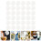 60Pcs Clear Acrylic Circle Drink Tags For Party Glass Marker 7