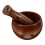 2 Sets Wood Mortar And Pestle Kitchen Grinding Bowl For 3