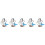 10St 6- Ocarina Kinderen Beginners Heldere Assortiment 9