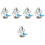 10St 6- Ocarina Kinderen Beginners Heldere Assortiment 4