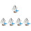 10St 6- Ocarina Kinderen Beginners Heldere Assortiment 5