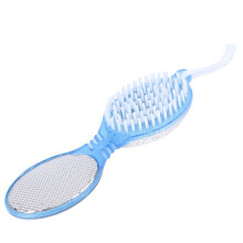 2Pcs 4 In 1 Foot Care Tool With Pumice Stone Nail Brush And File