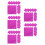 500Pièces Wrappers Aluminium Rose Confiseries Caramel DIY 10