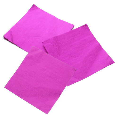 500Pièces Wrappers Aluminium Rose Confiseries Caramel DIY 2