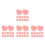 120Pièces Protège-Oreilles Silicone Rose Durable Pour 9