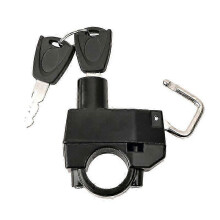 (nologo A Black) Z125 Motorcycle Helmet Lock Anti-Theft Universal Bicycle Helmet Security Locks for Z125 Z125 Monkey Logo