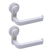 4 Pcs Suction Cup Toilet Paper Holder For Kitchen Bathroom White