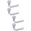 4 Pcs Suction Cup Toilet Paper Holder For Kitchen Bathroom White 7