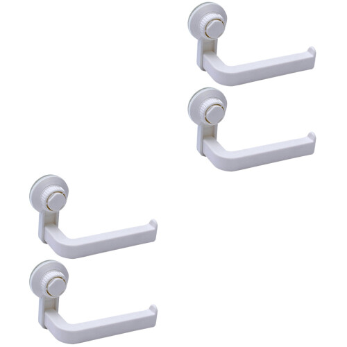 4 Pcs Suction Cup Toilet Paper Holder For Kitchen Bathroom White 2