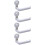 4 Pcs Suction Cup Toilet Paper Holder For Kitchen Bathroom White 5