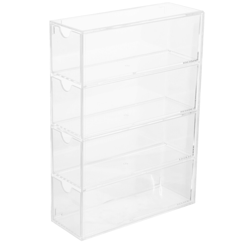 Artibetter 3Pcs Acrylic Sunglasses Organizer With 4 Drawers Clear Eyeglass Holder