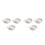 6 Pcs Food Grinding Tools Fruit Milling Bowls Garlic Mashers White 8