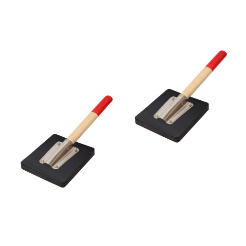 2Pcs Tiles Paving Clapper Board Construction Tool Rubber Hammer 2