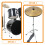 Crash Cymbal Drum Set Metal Musical Instrument 6