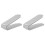2Pcs Space Saving Shoe Storage Rack Double Bracket For Home Shop Grey 1