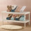 2Pcs Space Saving Shoe Storage Rack Double Bracket For Home Shop Grey 10