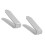 2Pcs Space Saving Shoe Storage Rack Double Bracket For Home Shop Grey 8