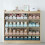 2Pcs Space Saving Shoe Storage Rack Double Bracket For Home Shop Grey 11