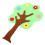 4Pcs Fall Classroom Tree Stickers Green Nonwoven Bulletin Board Set 2