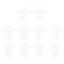 30 Pcs Plastic Mesh Canvas Bag Sheets Net Cover For Diy Crafting