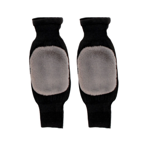 1Pair Black Cashmere Knee Warmer Comfortable Kneecap for Cold Weather