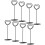 10Pcs Table Number Clips Name Cards Picture Holders Menu Stands 7