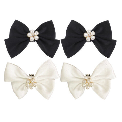 2 Pairs Shoe Clips With Imitation Pearls For Wedding Decor 1