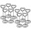 10Pcs Table Number Clips Name Cards Picture Holders Menu Stands 10