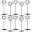 10Pcs Table Number Clips Name Cards Picture Holders Menu Stands 5