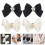 2 Pairs Shoe Clips With Imitation Pearls For Wedding Decor 3