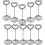 10Pcs Table Number Clips Name Cards Picture Holders Menu Stands 9