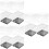 12 Pcs Clear Square Cube Storage Display Organizer Containers 7