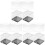12 Pcs Clear Square Cube Storage Display Organizer Containers 2