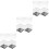 12 Pcs Clear Square Cube Storage Display Organizer Containers 5