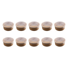 10Pcs Round Thickened Kraft Paper With Lids