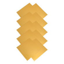 10Pcs Golden Square Cake Bottom Boards Sturdy Dessert Serving Trays