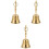 3Pcs Portable Buddha Prayer Bell Copper Handbell For Home Use 5