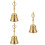 3Pcs Portable Buddha Prayer Bell Copper Handbell For Home Use 9
