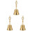 3Pcs Portable Buddha Prayer Bell Copper Handbell For Home Use 4