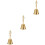 3Pcs Portable Buddha Prayer Bell Copper Handbell For Home Use 7