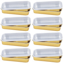20Pcs Empty Tin Foil Boxes For Oysters And Air Fryer Use