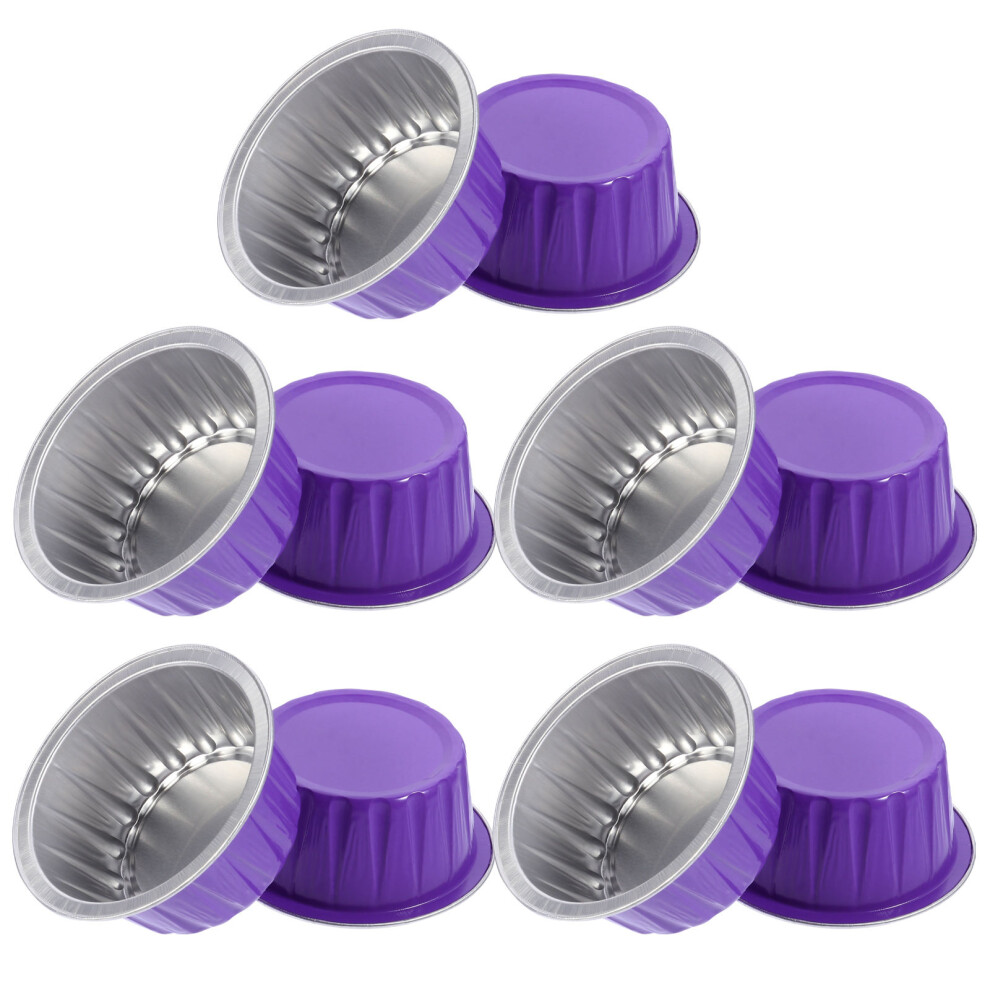 Artibetter 10Pcs Aluminium Foil Wax Melting Bowl Container