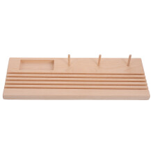 Wood Ruler Rack With Quilting Holder And Thread Spool Organizer