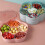 Snack Serving Tray Grün Plastik Klassisch Für Nüsse Süßes 10