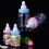 European Style Transparent Nursing Bottle With Pacifier For 4