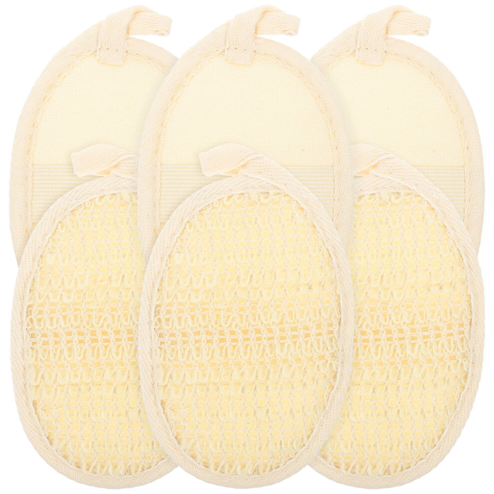 Solustre 30 Pcs Natural Exfoliating Loofah Pads For Body Scrubbing At Home