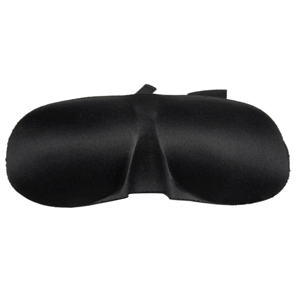 Aboofan Black Novelty 3D Sleeping Eyeshade Eye Mask Sleep Mask Blindfold (Black)