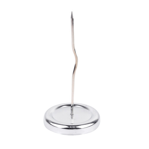 3Pcs Curved Rod Check Spindle Desktop Bill Holder With Round Base