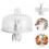 Ceramic Cake Tray With Dome Multi Functional Dessert Plate Set 5